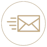 Une icône avec une enveloppe, représentant l’icône e-mail